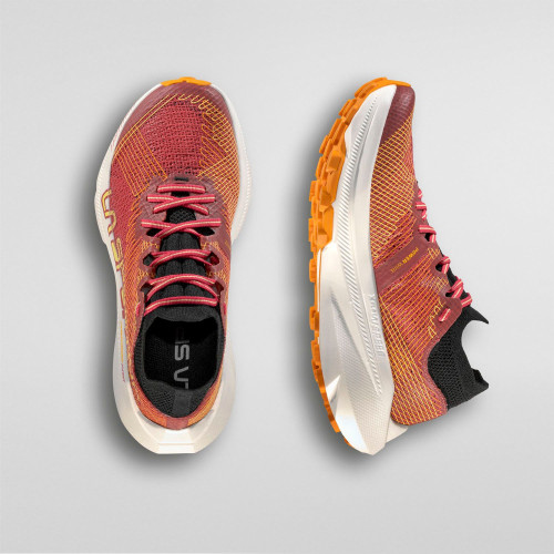 LA SPORTIVA PRODIGIO PRO MINERAL RED ZAPATILLA TRAIL MUJER VISTA LATERAL, ARISTARUN