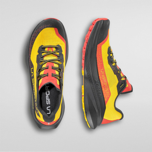 LA SPORTIVA PRODIGIO 2 NEGRO AMARILLO ZAPATILLAS TRAIL HOMBRE VISTA ARRIBA, ARISTARUN