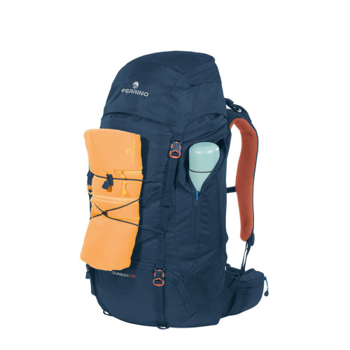 FERRINO DUNDEE 50L AZUL NARANJA MOCHILA TREKKING VISTA FRONTAL,ARISTARUN