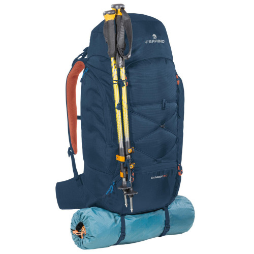 FERRINO DUNDEE 50L AZUL NARANJA MOCHILA TREKKING VISTA DELANTERA,ARISTARUN