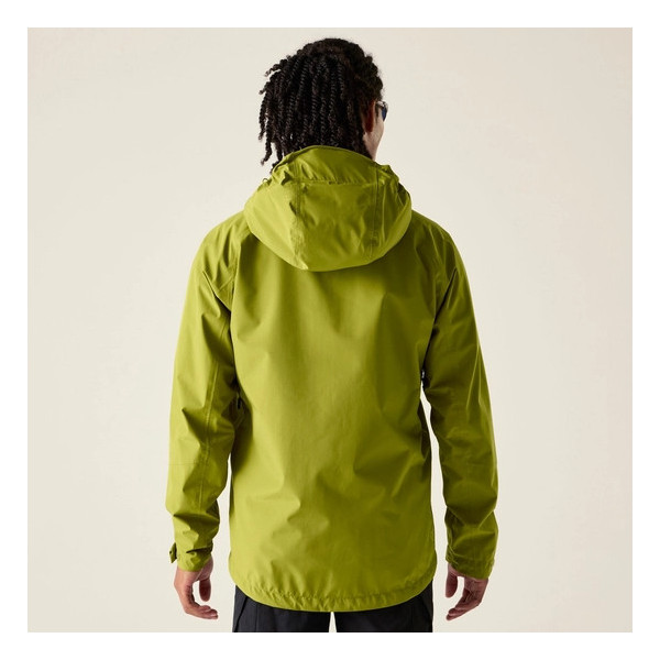 DARE 2B CHAQUETA IMPERMEABLE TORREK BREATHE OUT HOMBRE VERDE PISTACHO VISTA TRASERA, ARISTARUN