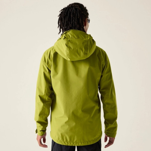 DARE 2B CHAQUETA IMPERMEABLE TORREK BREATHE OUT HOMBRE VERDE PISTACHO VISTA TRASERA, ARISTARUN