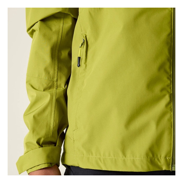 DARE 2B CHAQUETA IMPERMEABLE TORREK BREATHE OUT HOMBRE VERDE PISTACHO VISTA BOLSILLO, ARISTARUN
