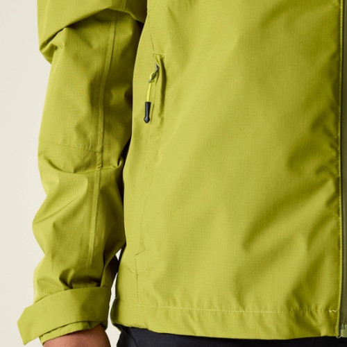 DARE 2B CHAQUETA IMPERMEABLE TORREK BREATHE OUT HOMBRE VERDE PISTACHO VISTA BOLSILLO, ARISTARUN
