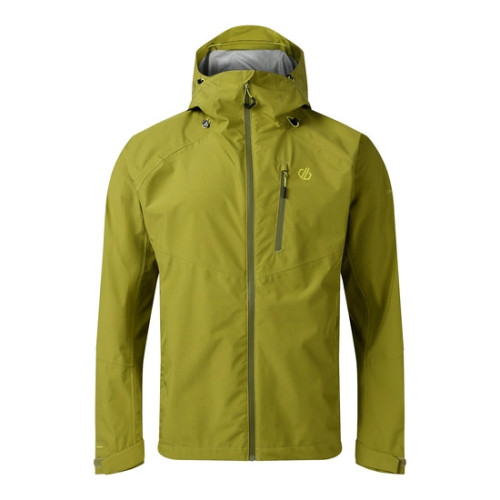DARE 2B CHAQUETA IMPERMEABLE TORREK BREATHE OUT HOMBRE VERDE PISTACHO VISTA FRONTAL, ARISTARUN