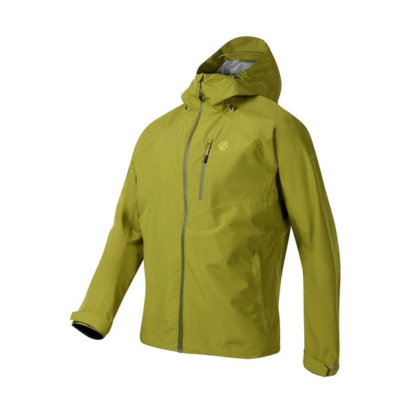 DARE 2B CHAQUETA IMPERMEABLE TORREK BREATHE OUT HOMBRE VERDE PISTACHO VISTA PERFIL, ARISTARUN