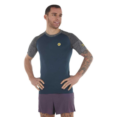 PIMIENTO NEGRO CAMSIETA TERMORREGULADORA AZUL MANGA CORTA UNISEX,ARISTARUN