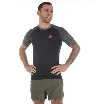 PIMIENTO NEGRO CAMSIETA TERMORREGULADORA NEGRO MANGA CORTA UNISEX,ARISTARUN