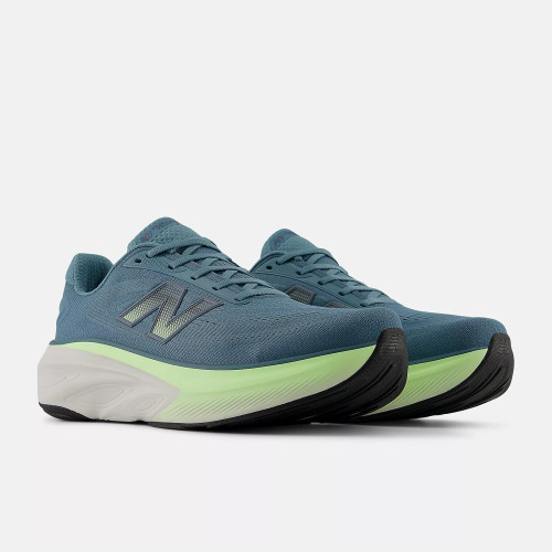 NEW BALANCE FRESH FOAM X MORE v6 AZUL AMARILLO ZAPATILLAS RUNNING HOMBRE VISTA LATERAL,ARISTARUN