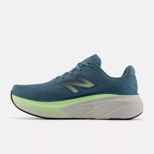 NEW BALANCE FRESH FOAM X MORE v6 AZUL AMARILLO ZAPATILLAS RUNNING HOMBRE VISTA INTERIOR,ARISTARUN