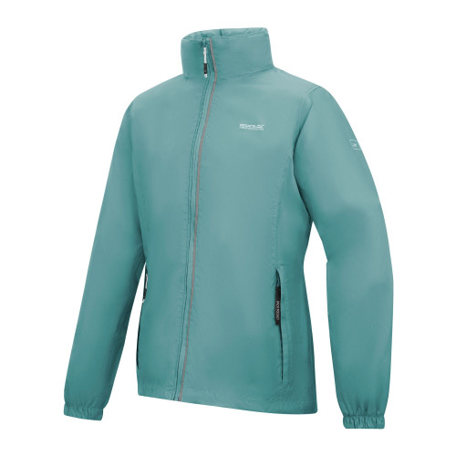 REGATTA CORINNE IV VERDE AGUA CHAQUETA IMPERMEABLE LATERAL2, ARISTARUN