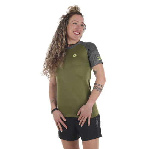 PIMIENTO NEGRO CAMSIETA TERMORREGULADORA VERDE MANGA CORTA UNISEX,ARISTARUN