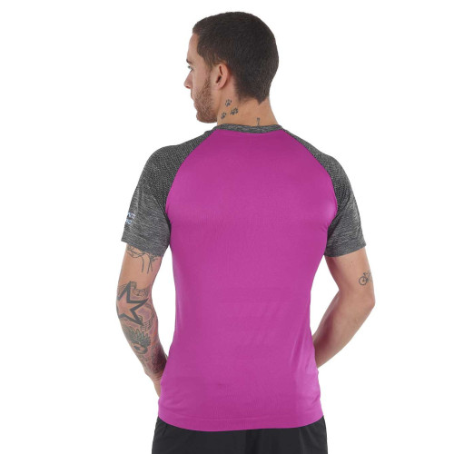 PIMIENTO NEGRO CAMSIETA TERMORREGULADORA VOILETA MANGA CORTA UNISEX VISTA TRASERA,ARISTARUN