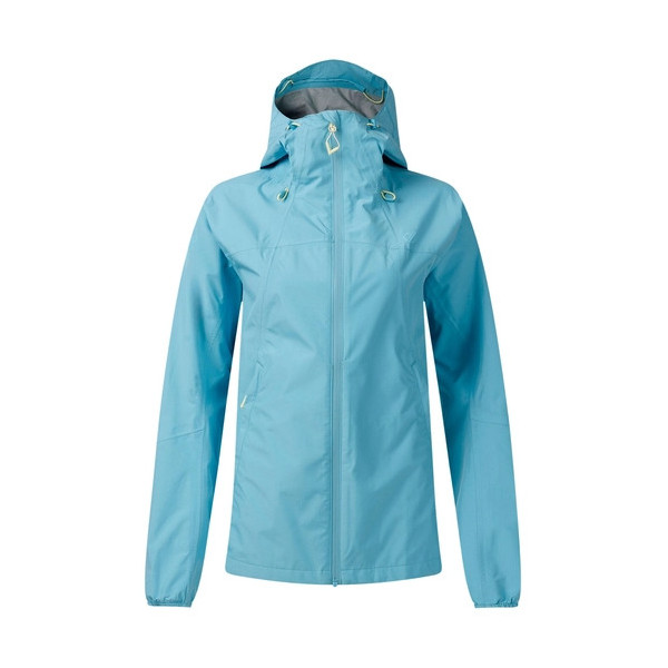 DARE 2B CHAQUETA IMPERMEABLE TORREK BREATHE EASY CELESTE MUJER VISTA FRONTAL, ARISTARUN