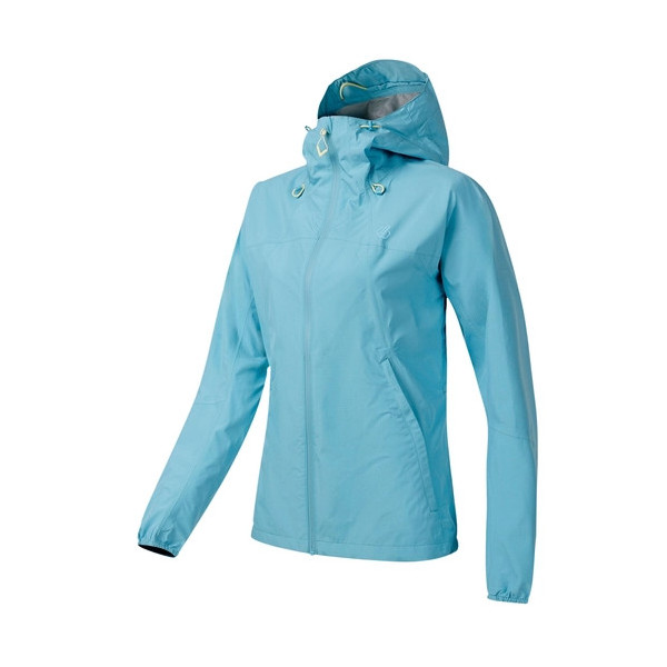 DARE 2B CHAQUETA IMPERMEABLE TORREK BREATHE EASY CELESTE MUJER VISTA PERFIL, ARISTARUN