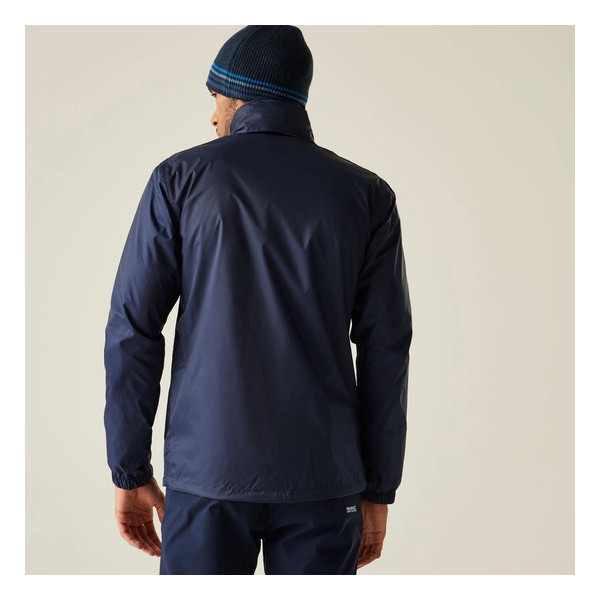 REGATTA LYLE IV  NAVY CHAQUETA  IMPERMEABLE VISTA TRASERA, ARISTARUN
