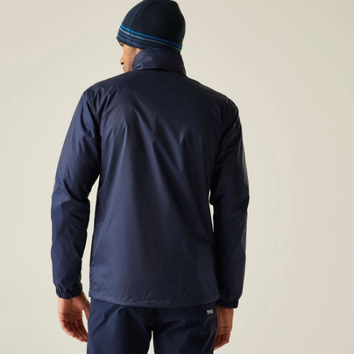 REGATTA LYLE IV  NAVY CHAQUETA  IMPERMEABLE VISTA TRASERA, ARISTARUN