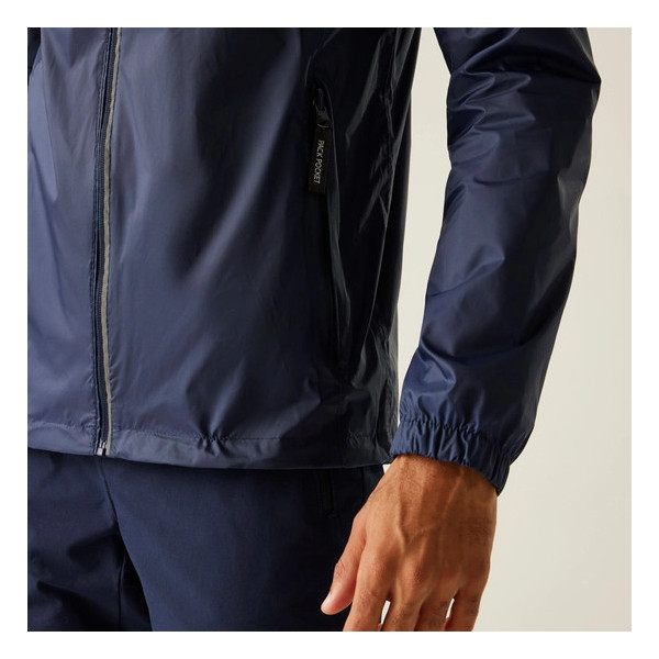 REGATTA LYLE IV  NAVY CHAQUETA  IMPERMEABLE VISTA BOLSILLO, ARISTARUN