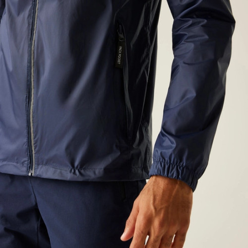 REGATTA LYLE IV  NAVY CHAQUETA  IMPERMEABLE VISTA BOLSILLO, ARISTARUN
