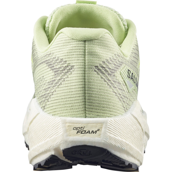 SALOMON AERO BLAZE 3 AMARILLO FLUOR ZAPATILLAS GRAVEL MUJER VISTA TRASERA,ARISTARUN