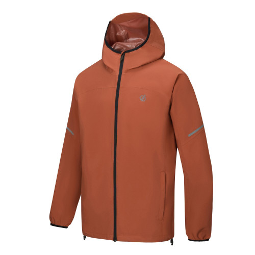 DARE2B ULTRALITE MARRON CHAQUETA IMPERMEABLE HOMBRE DIAGONAL, ARISTARUN