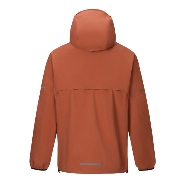 DARE2B ULTRALITE MARRON CHAQUETA IMPERMEABLE HOMBRE TRASERA SOLA, ARISTARUN