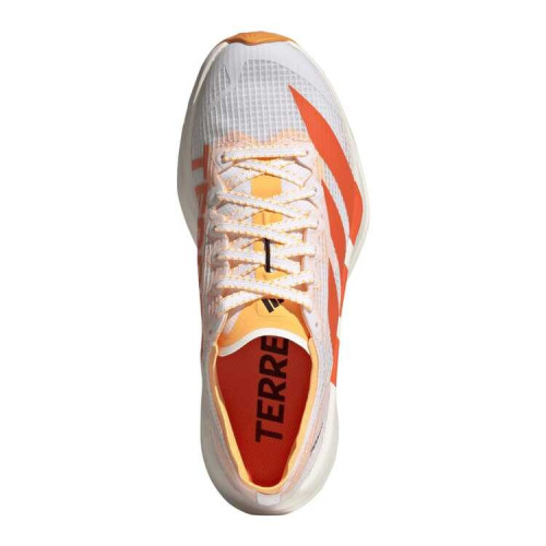 ADIDAS AGRAVIC SPEED 2 BLANCO NARANJA ZAPATILLAs TRAIL MUJER VISTA SUPERIOR,ARISTARUN
