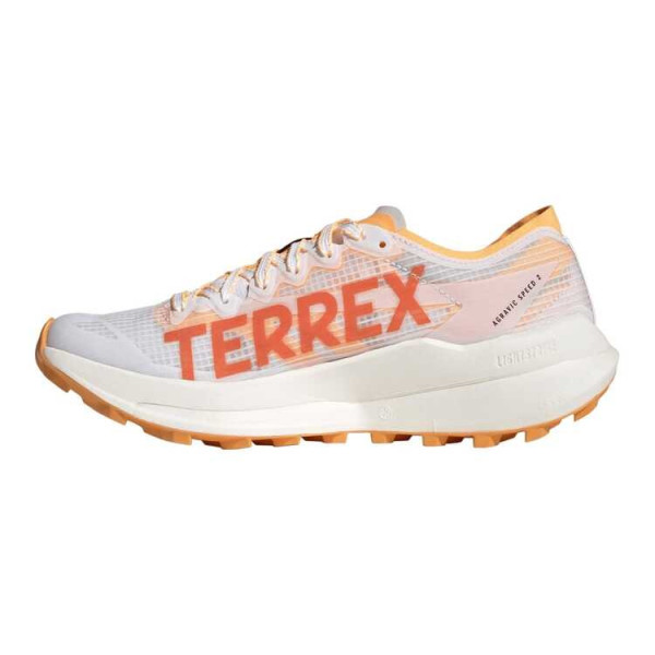 ADIDAS AGRAVIC SPEED 2 BLANCO NARANJA ZAPATILLAs TRAIL MUJER VISTA INTERIOR,ARISTARUN
