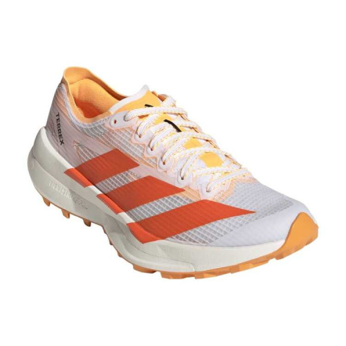 ADIDAS AGRAVIC SPEED 2 BLANCO NARANJA ZAPATILLAs TRAIL MUJER VISTA DELANTERA,ARISTARUN