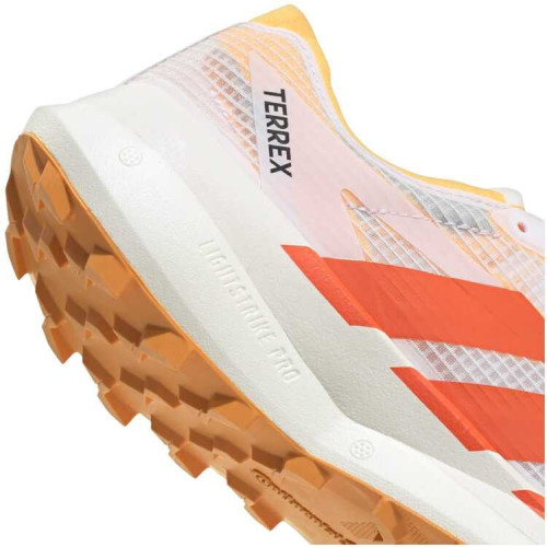 ADIDAS AGRAVIC SPEED 2 BLANCO NARANJA ZAPATILLAs TRAIL MUJER VISTA PERFIL,ARISTARUN