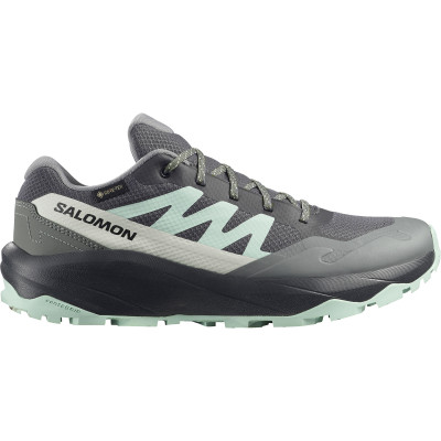 SALOMON OUTSCAPE GTX W GRIS CELESTE ZAPATILLAS TREKKING VISTA EXTERIOR, ARISTARUN