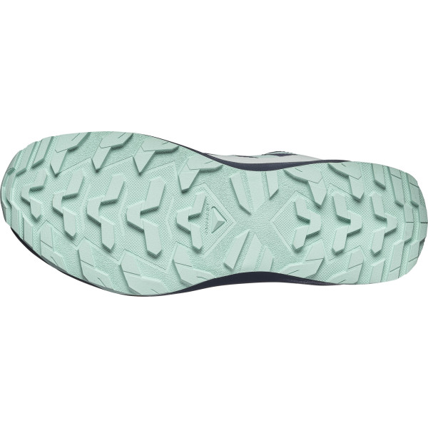 SALOMON OUTSCAPE GTX W GRIS CELESTE ZAPATILLAS TREKKING VISTA SUELA, ARISTARUN