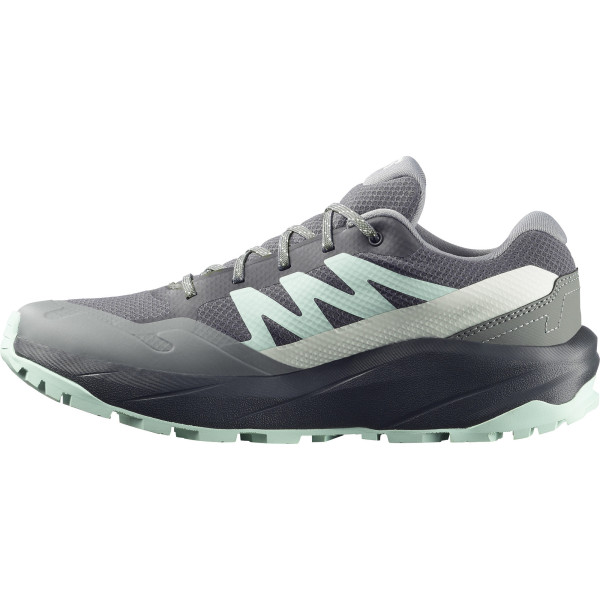 SALOMON OUTSCAPE GTX W GRIS CELESTE ZAPATILLAS TREKKING VISTA INTERIOR, ARISTARUN