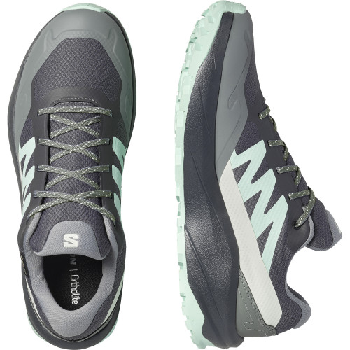 SALOMON OUTSCAPE GTX W GRIS CELESTE ZAPATILLAS TREKKING VISTA PAREJA, ARISTARUN