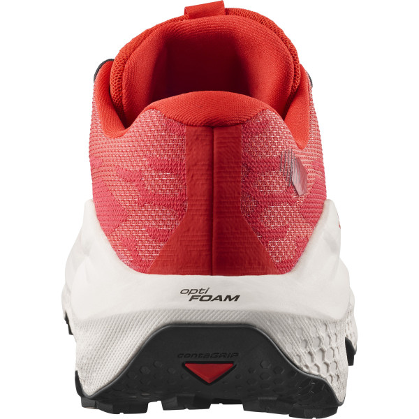 SALOMON ULTRA GLIDE 4 ROJO BLANCO ZAPATILLAS TRAIL HOMBRE VISTA TRASERA, ARISTARUN