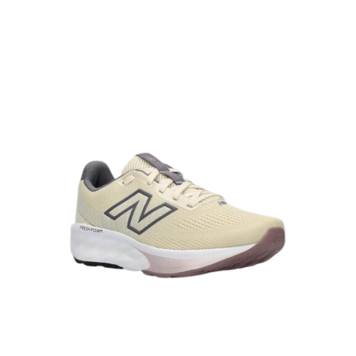 NEW BALANCE FRESH FOAM 520 BEIGE ZAPATILLAS RUNNING MUJER VISTA PERFIL, ARISTARUN