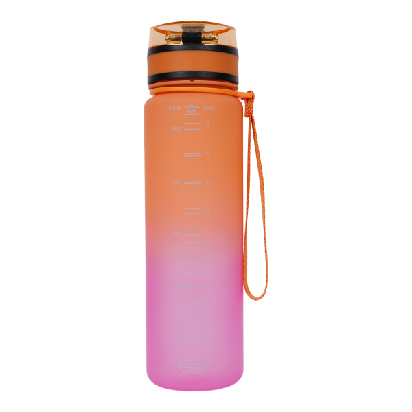 REGATTA BOTELLA FLIP TRITAN 0.6L NARANJA ROSA VISTA TRASERA, ARISTARUN
