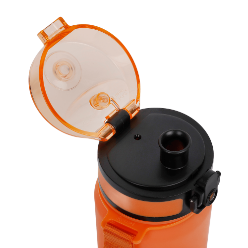 REGATTA BOTELLA FLIP TRITAN 0.6L NARANJA ROSA VISTA TAPON ABIERTO, ARISTARUN