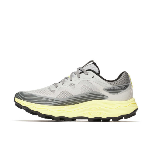 MERREL AGILITY PEAK 6 ZAPATILLAS GRIS AMARILLO TRAIL RUNNING VISTA INTERIOR, ARISTARUN