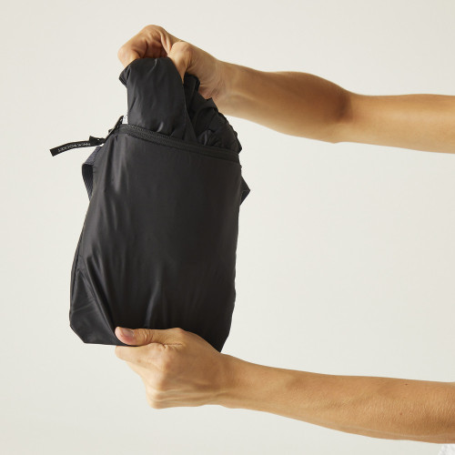 REGATTA CORINNE IV NEGRO CHAQUETA IMPERMEABLE VISTA COMPACTABLE, ARISTARUN