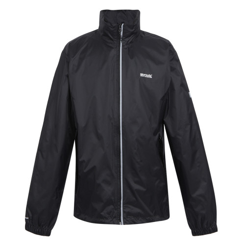 REGATTA LYLE IV  NEGRA CHAQUETA  IMPERMEABLE VISTA FRENTE3, ARISTARUN