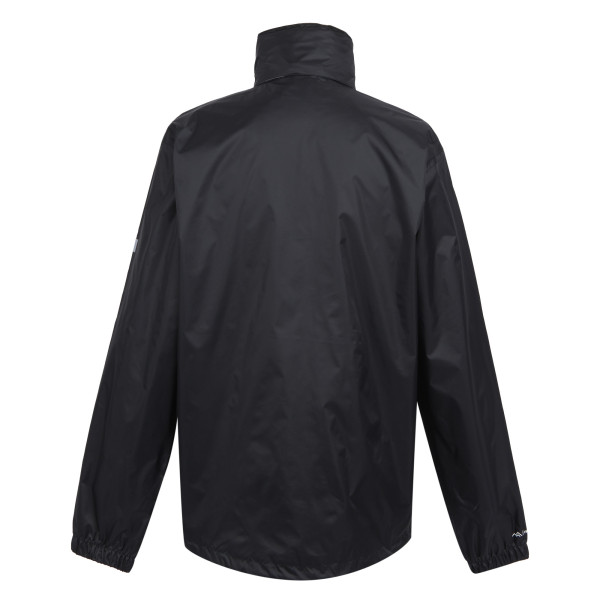 REGATTA LYLE IV  NEGRA CHAQUETA  IMPERMEABLE VISTA TRASERA, ARISTARUN