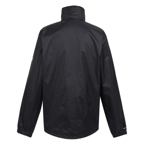 REGATTA LYLE IV  NEGRA CHAQUETA  IMPERMEABLE VISTA TRASERA, ARISTARUN