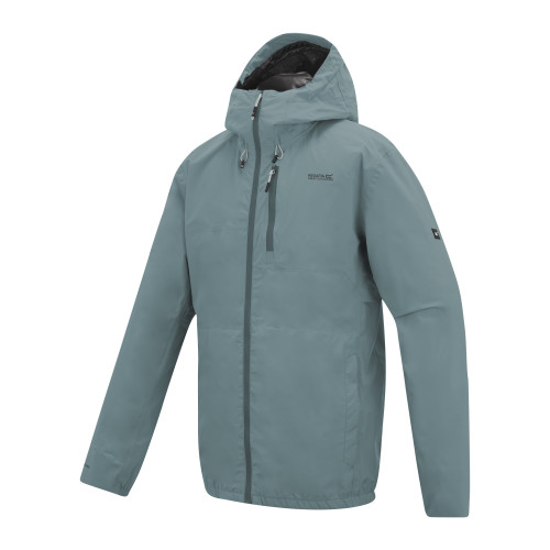 REGATTA RADLER AZUL CHAQUETA IMPERMEABLE HOMBRE VISTA PERFIL ARISTARUN