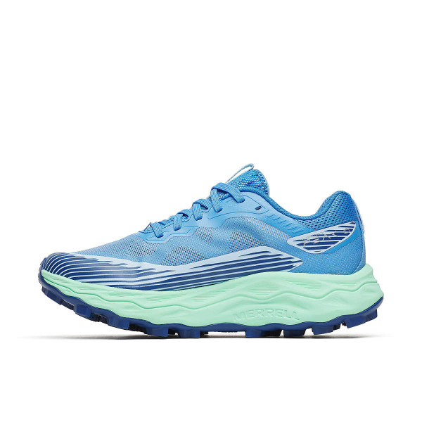 MERREL AGILITY PEAK 6 AZUL ZAPATILLAS TRAIL MUJER VISTA INTERIOR, ARISTARUN