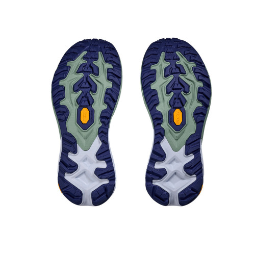 HOKA MAFATE 5 AMBIENT BLUE ZAPATILLAS TRAIL RUNNING MUJER VISTA SUELA,ARISTARUN