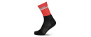 LORPEN PRO RUN CREW PRETO VERMELHO MEIAS RUNNING