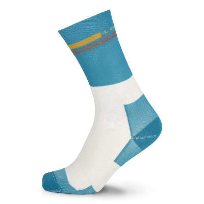 LORPEN PRO RUN CREW  AZUL BLANCO CALCETINES RUNNING VISTA EXTERIOR, ARISTARUN