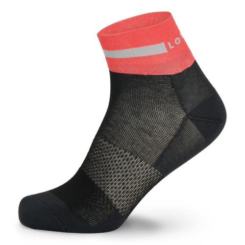 LORPEN PRO RUN SHORTY NEGRO ROJO CALCETINES RUNNING VISTA PERFIL, ARISTARUN