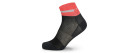 LORPEN PRO RUN SHORTY PRETO VERMELHO MEIAS RUNNING